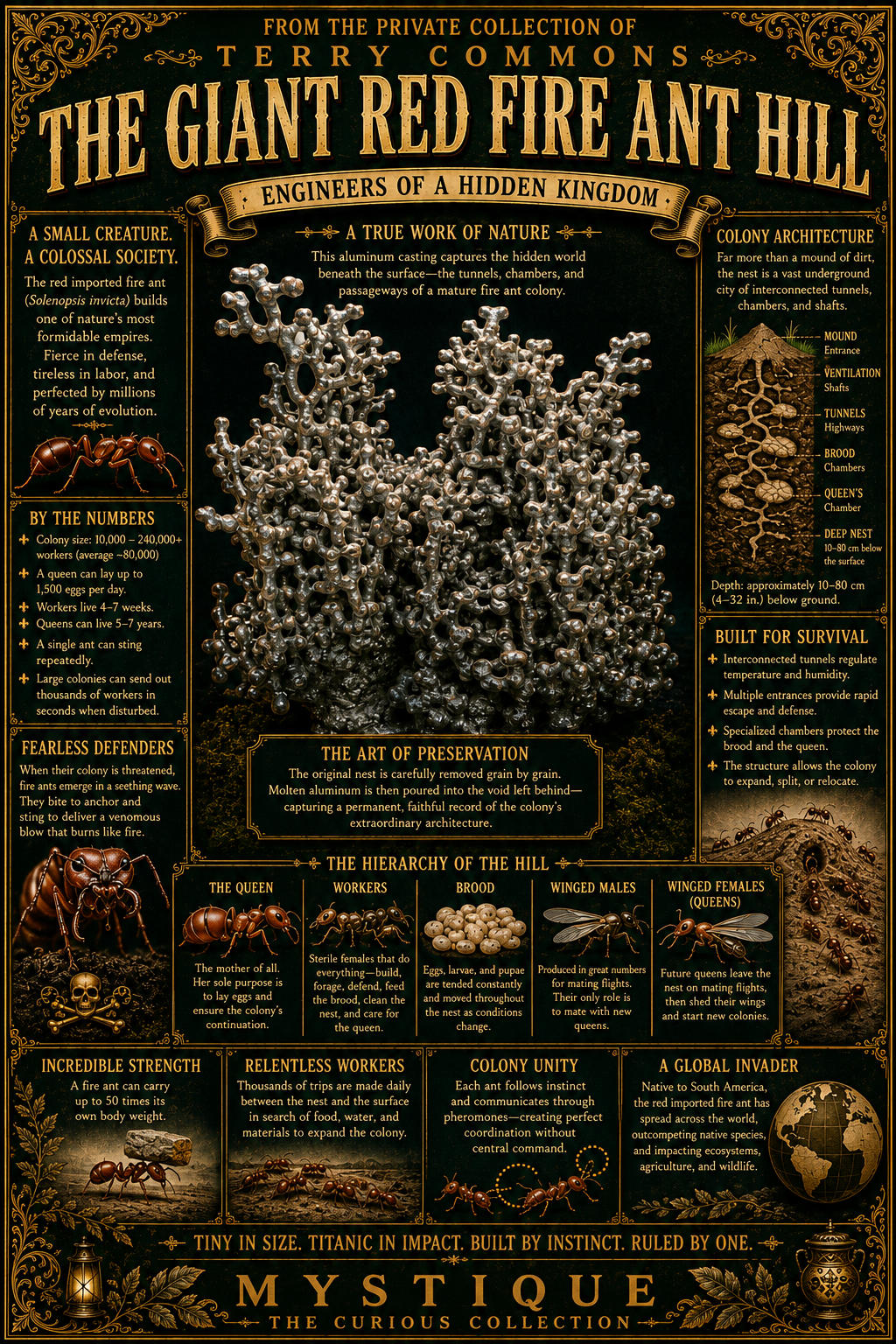 The Giant Red Fire Ant Hill