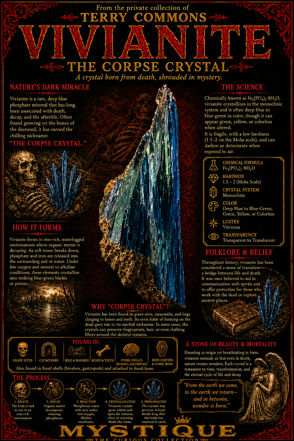 Vivianite — The Corpse Crystal